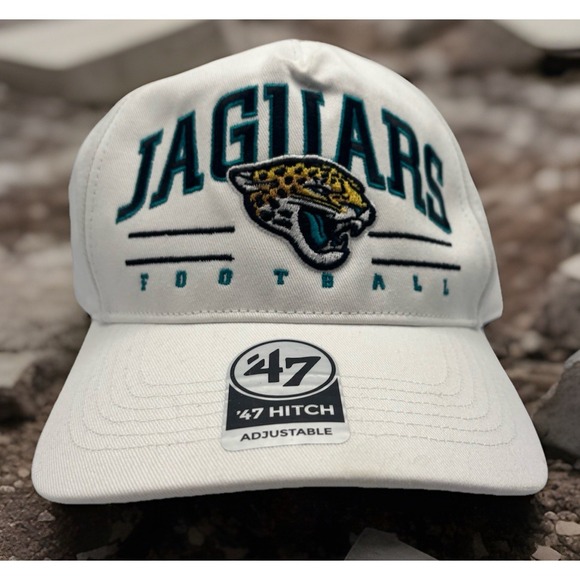’47 Other - NEW Jacksonville Jaguars NFL '47 Brand Hat Hitch Snapback Adjustable Cap White